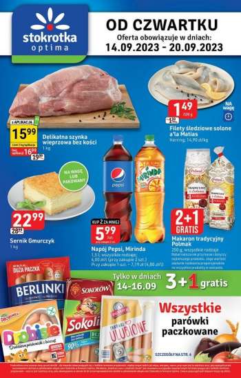 Gazetka Stokrotka Optima - 14.09.2023 - 20.09.2023.