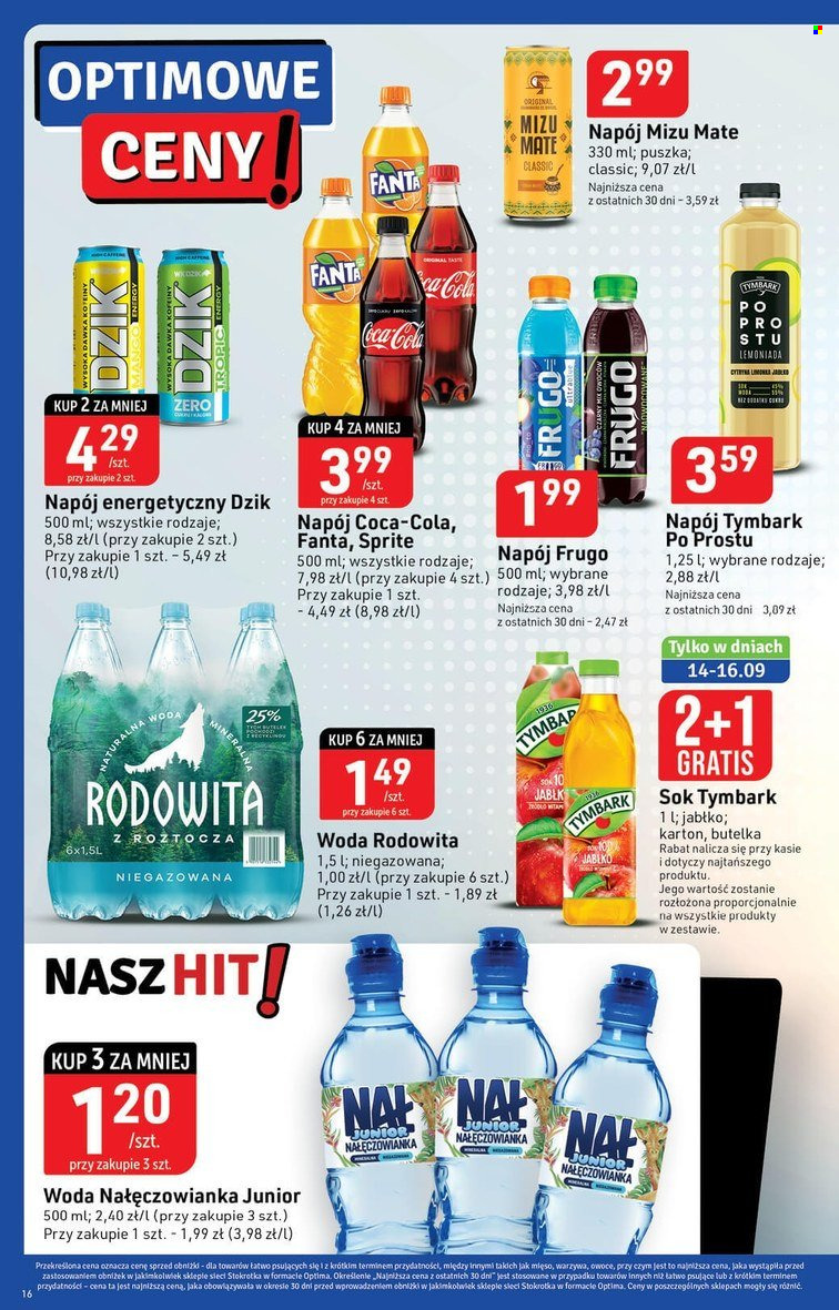 Gazetka Stokrotka Optima - 14.09.2023 - 20.09.2023. Strona 16