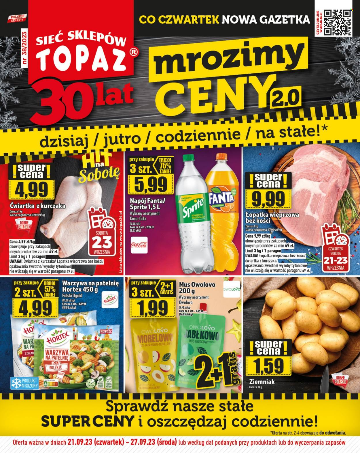 Gazetka Topaz - 21.09.2023 - 27.09.2023. Strona 1