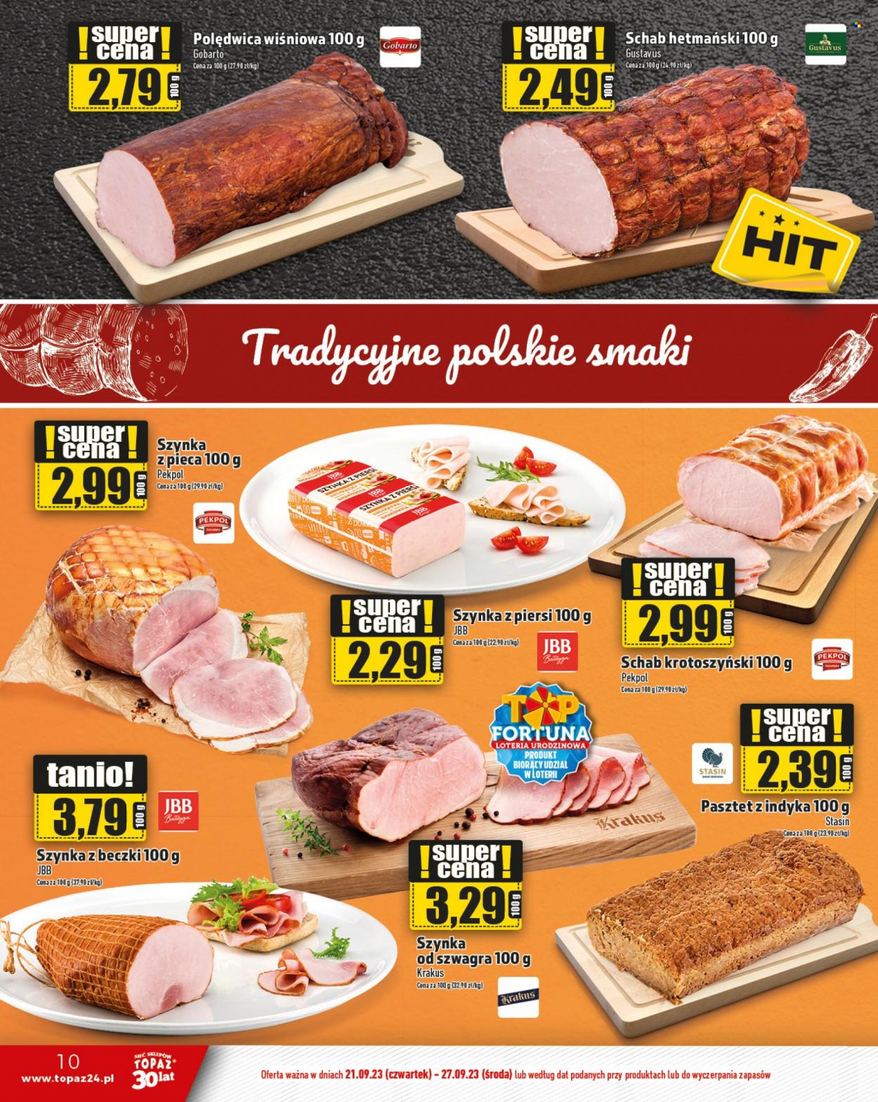 Gazetka Topaz - 21.09.2023 - 27.09.2023. Strona 10