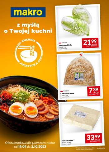 Gazetka Makro - 19.09.2023 - 2.10.2023.