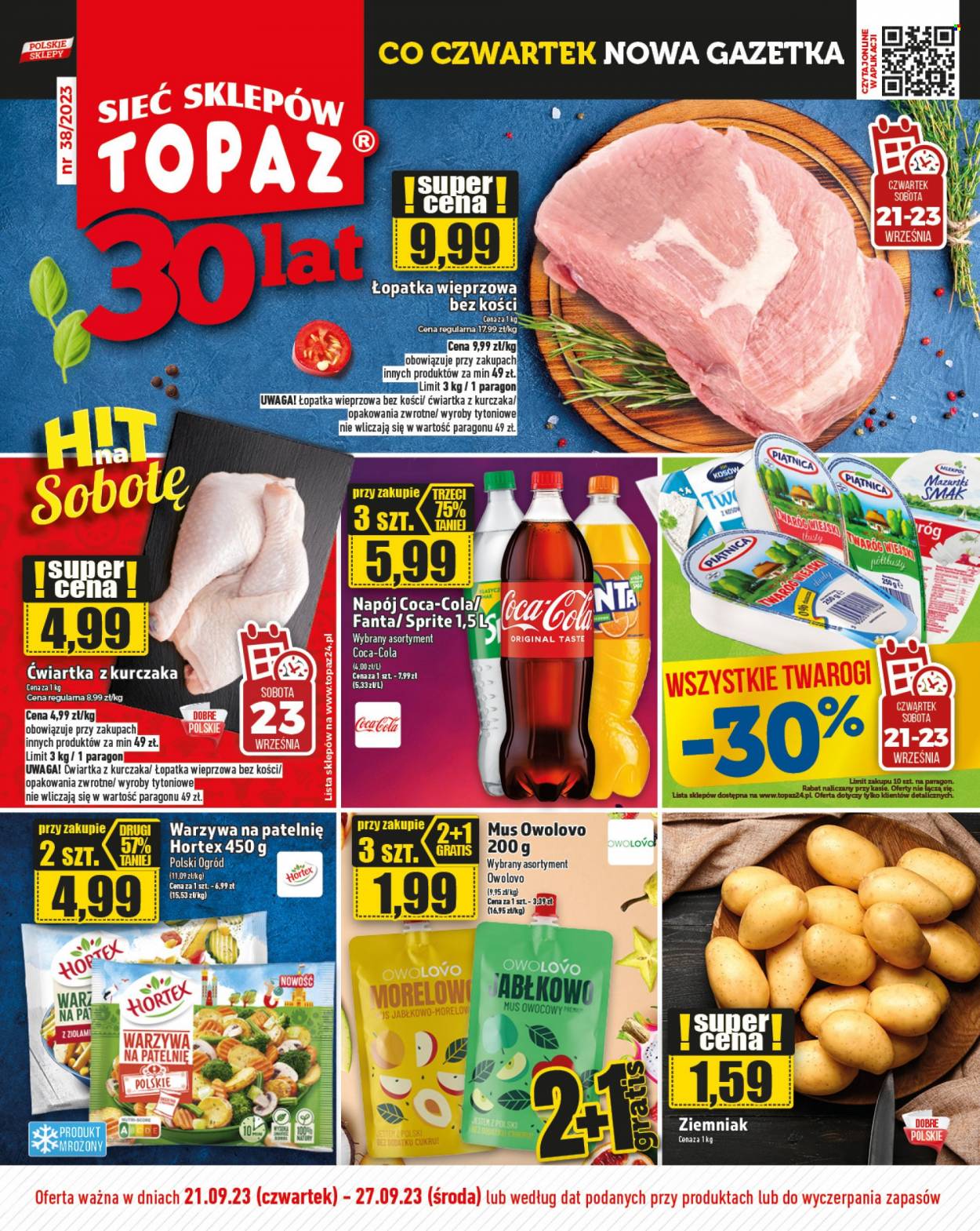 Gazetka Topaz - 21.09.2023 - 27.09.2023. Strona 1