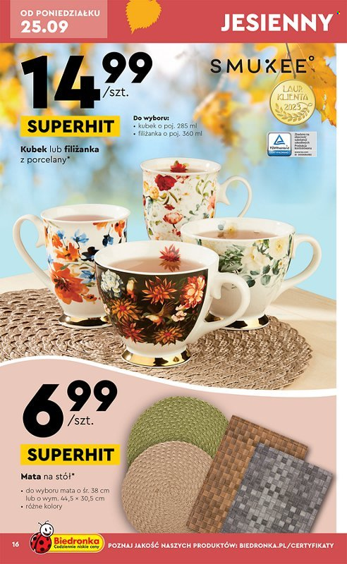 Gazetka Biedronka - 25.09.2023 - 8.10.2023. Strona 16