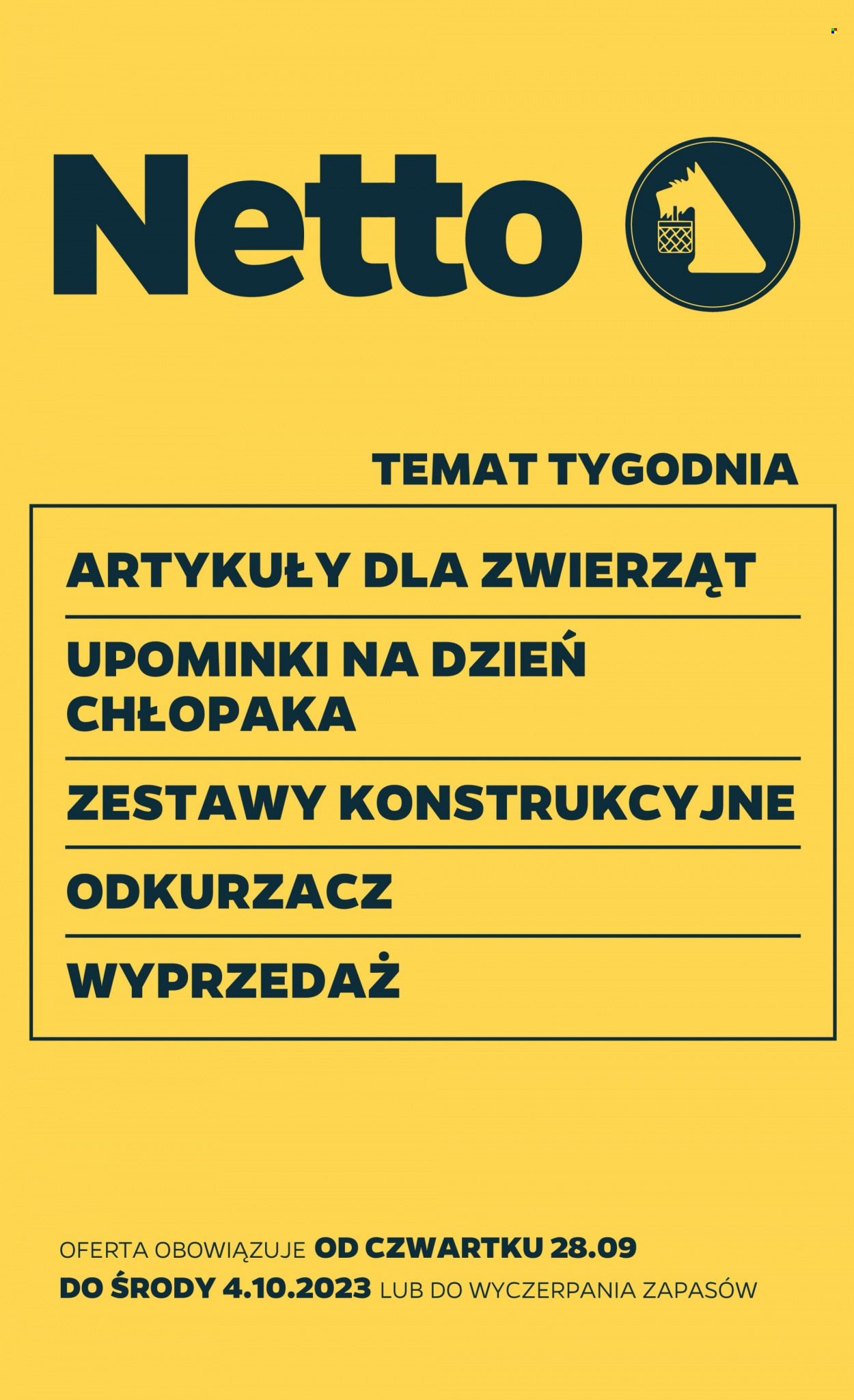 Gazetka Netto - 28.09.2023 - 4.10.2023. Strona 1
