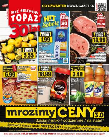 Gazetka Topaz - 28.09.2023 - 4.10.2023.