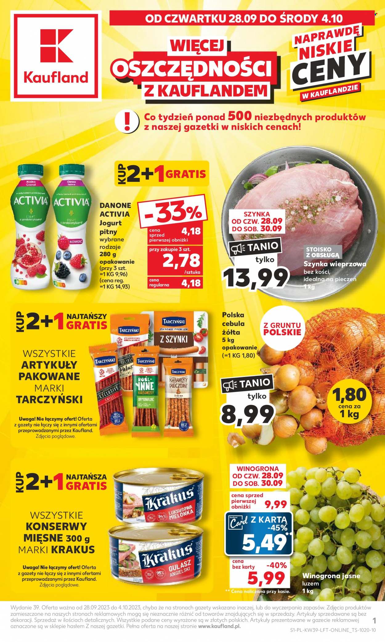 Gazetka Kaufland - 28.09.2023 - 4.10.2023. Strona 1