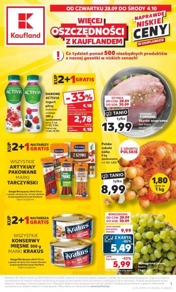 Gazetka Kaufland - 28.09.2023 - 4.10.2023.