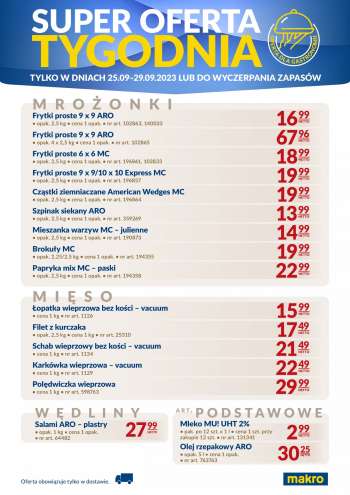Gazetka Makro - 25.09.2023 - 29.09.2023.