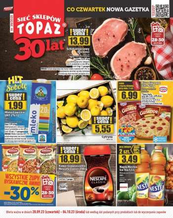 Gazetka Topaz - 28.09.2023 - 4.10.2023.