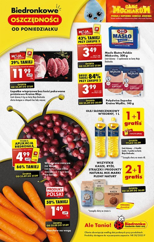 Gazetka Biedronka - 25.09.2023 - 30.09.2023. Strona 1