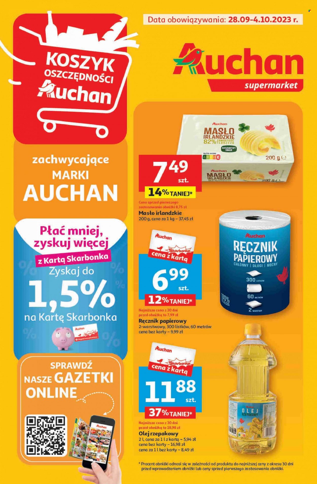 Gazetka Auchan - 28.09.2023 - 4.10.2023. Strona 1