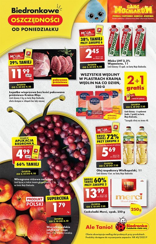 Gazetka Biedronka - 2.10.2023 - 7.10.2023. Strona 1
