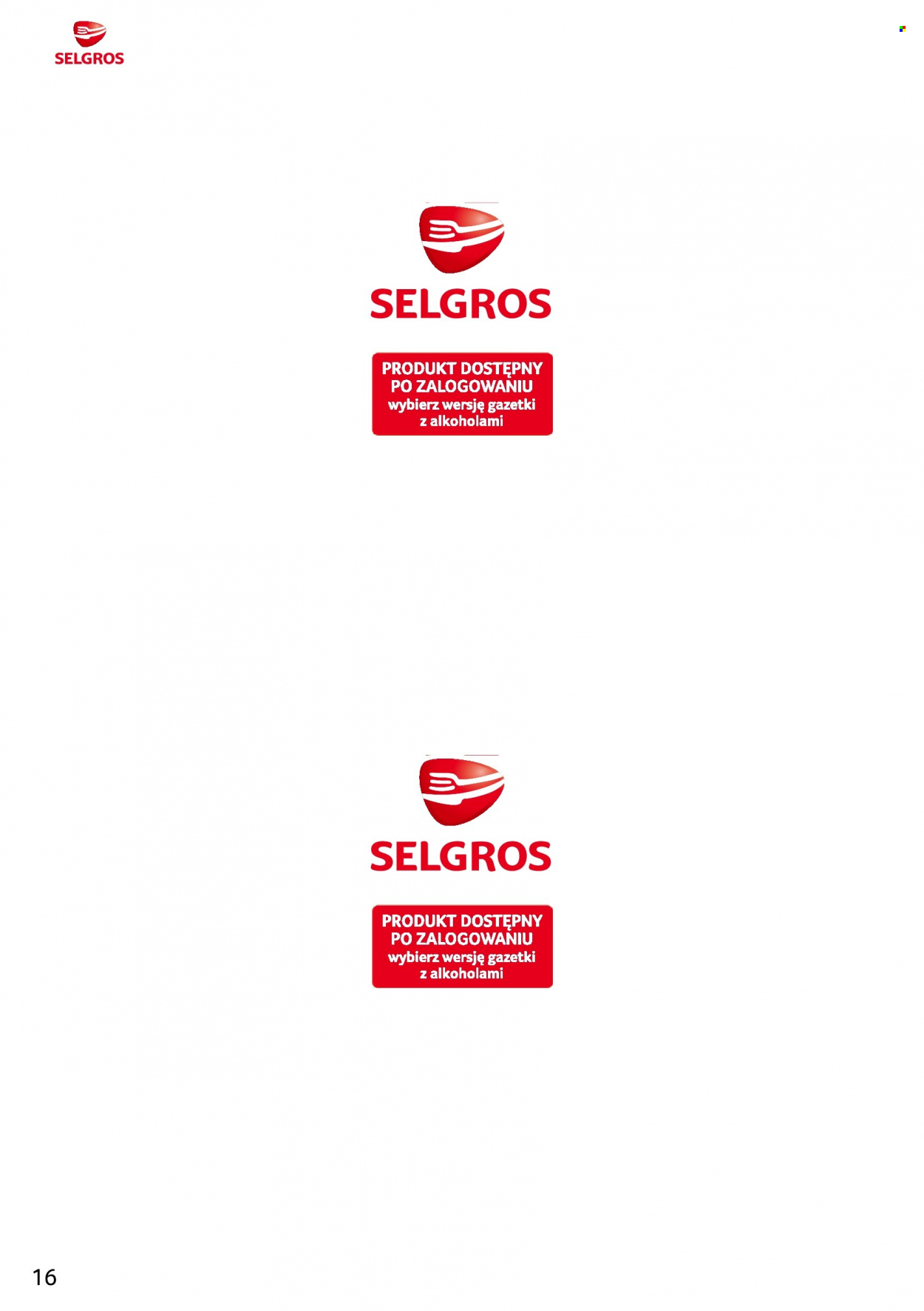 Gazetka Selgros - 5.10.2023 - 18.10.2023. Strona 16