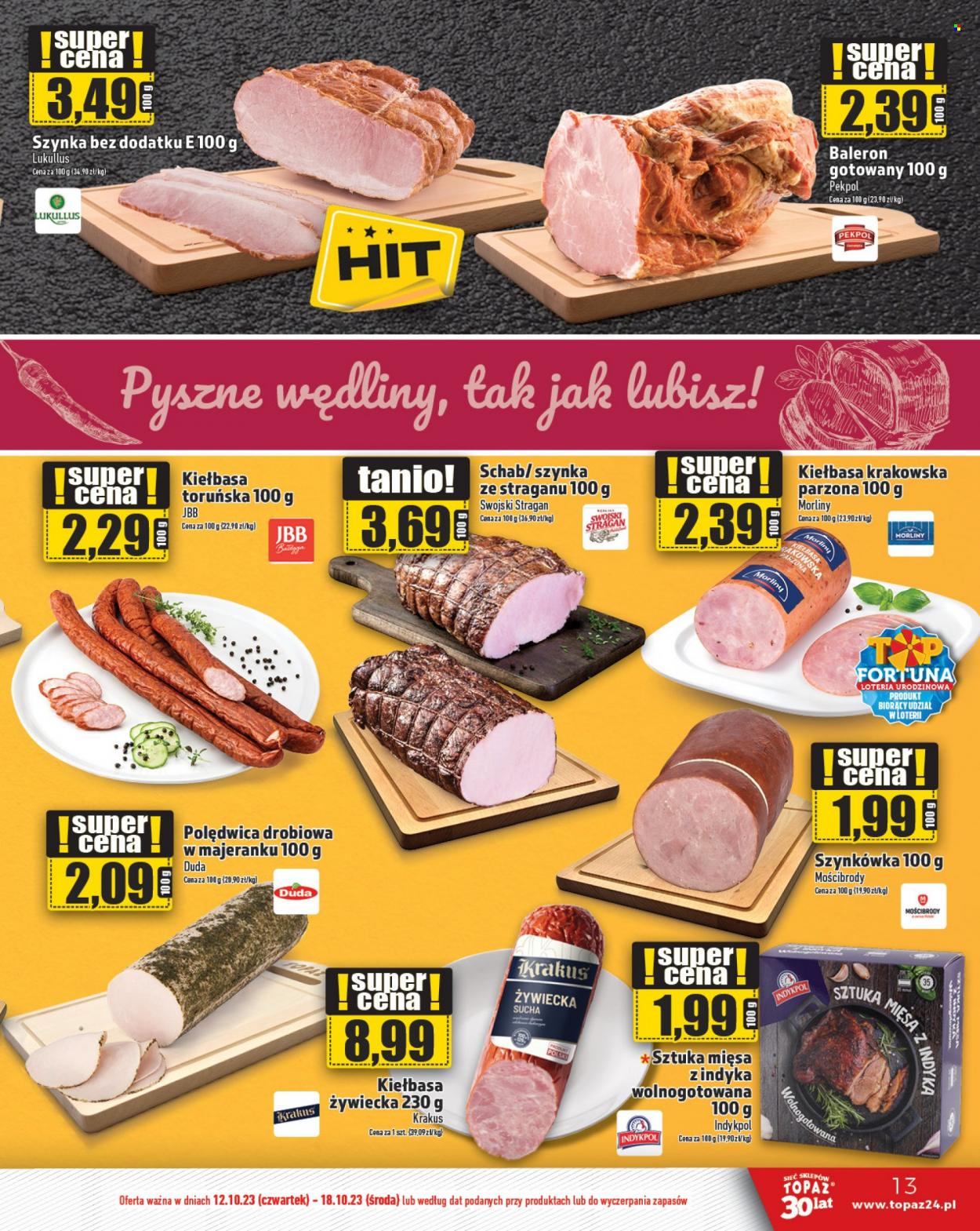 Gazetka Topaz - 12.10.2023 - 18.10.2023. Strona 13