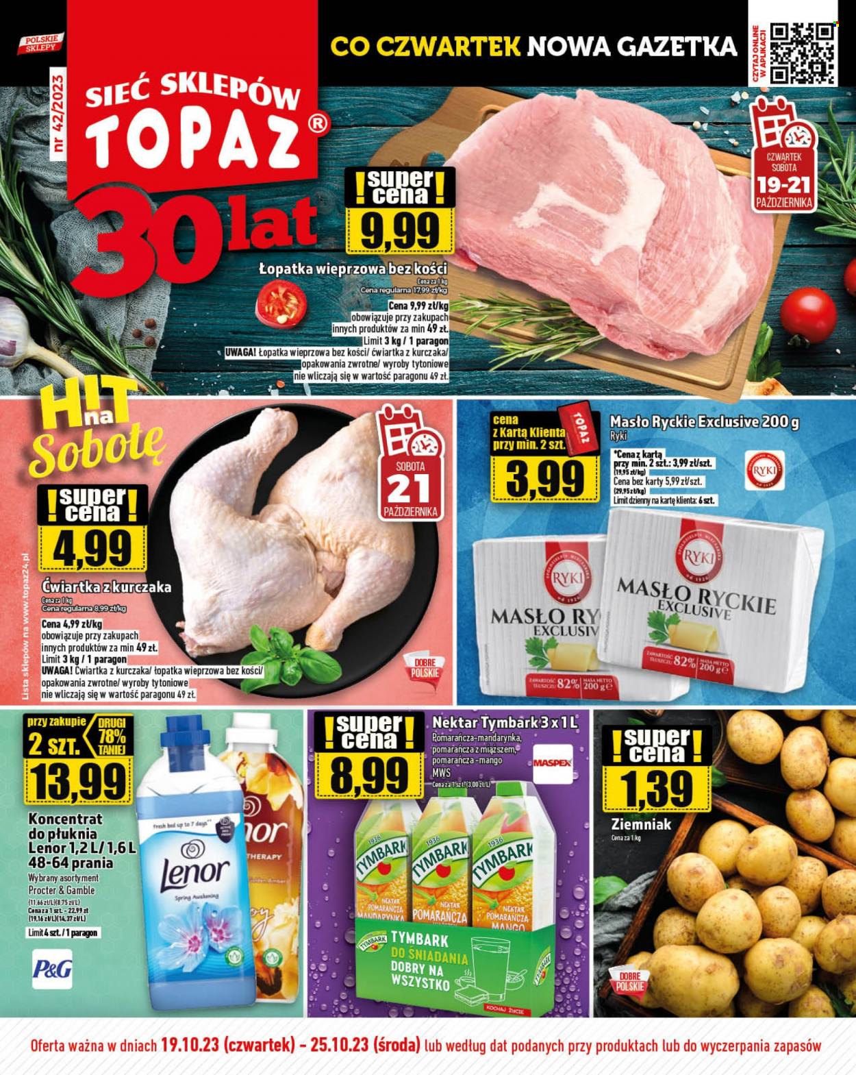 Gazetka Topaz - 19.10.2023 - 25.10.2023. Strona 1