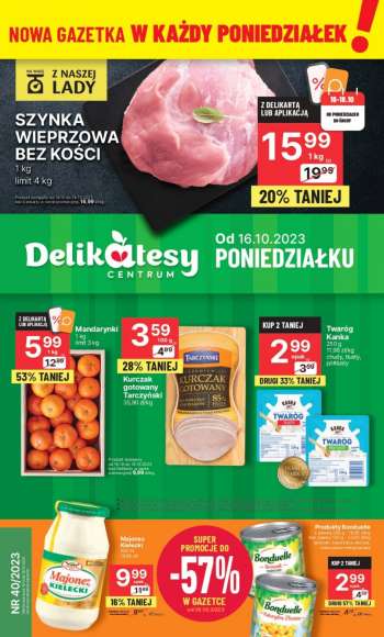 Gazetka Delikatesy Centrum - 16.10.2023 - 18.10.2023.