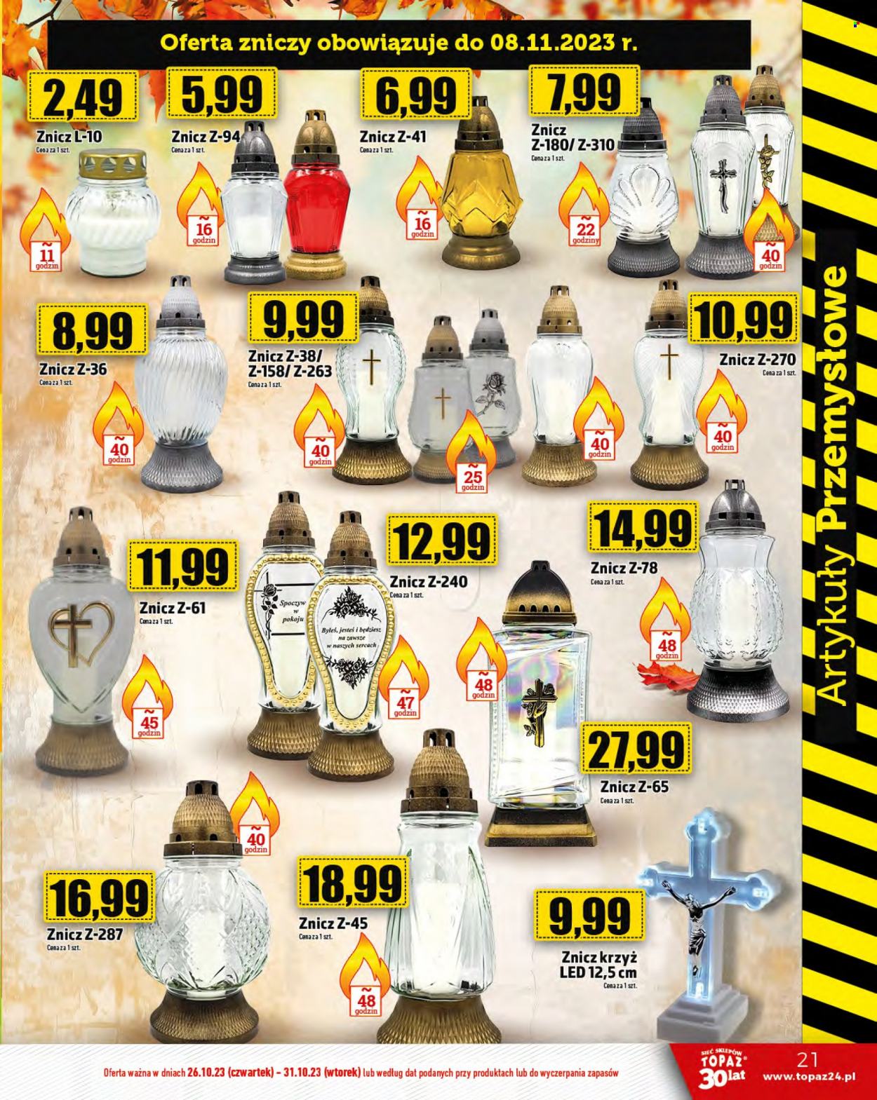 Gazetka Topaz - 26.10.2023 - 31.10.2023. Strona 21