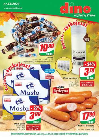 Gazetka Dino - 25.10.2023 - 31.10.2023.