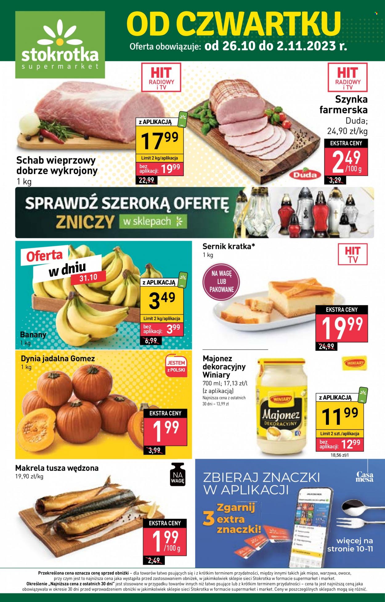 Gazetka Stokrotka Supermarket - 26.10.2023 - 2.11.2023. Strona 1