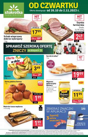 Prospekte Stokrotka Supermarket - 26.10.2023 - 2.11.2023.