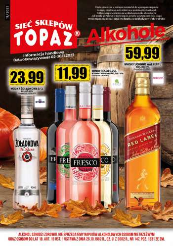 Gazetka Topaz - 2.11.2023 - 30.11.2023.