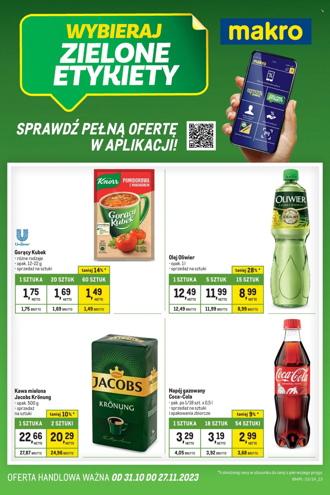 Gazetka Makro - 31.10.2023 - 27.11.2023. Strona 1