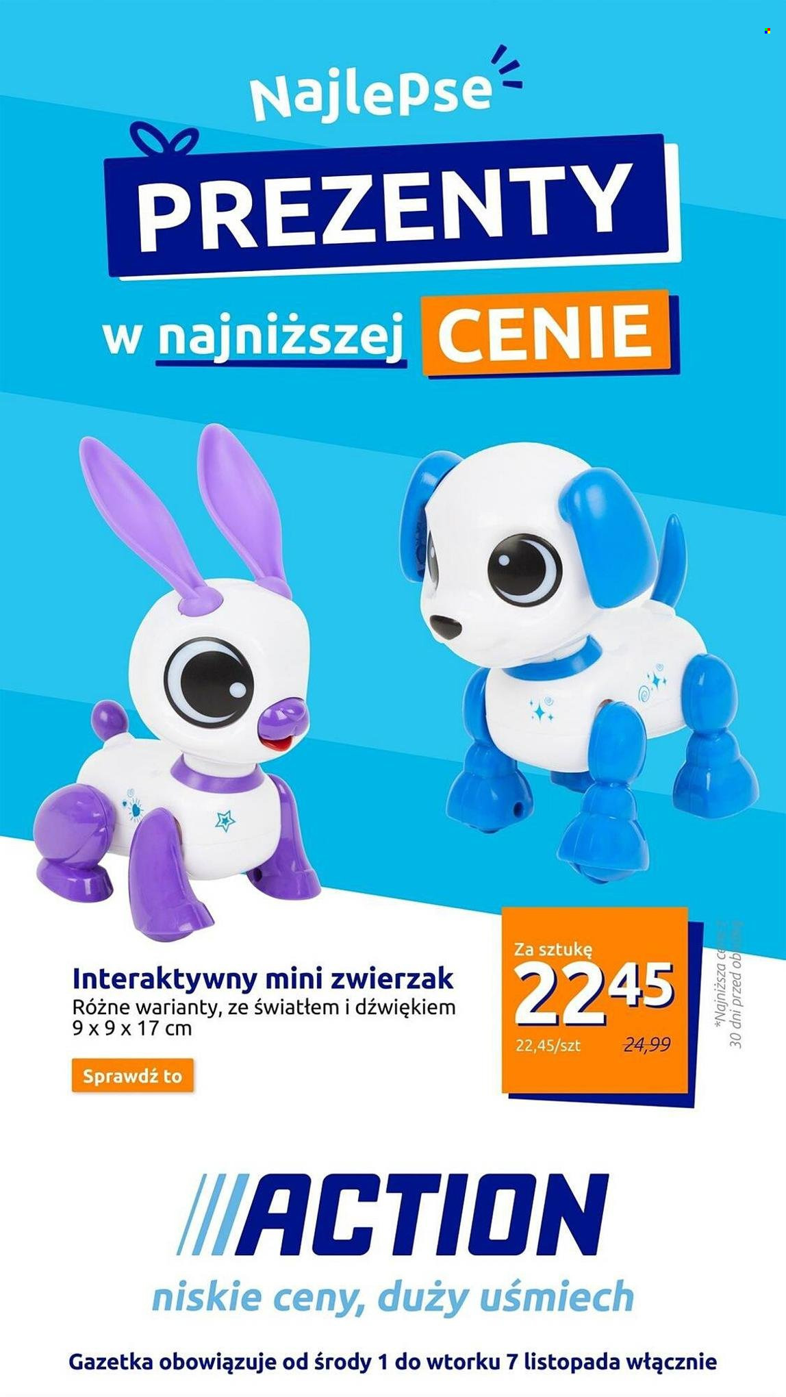 Gazetka Action - 1.11.2023 - 7.11.2023. Strona 1