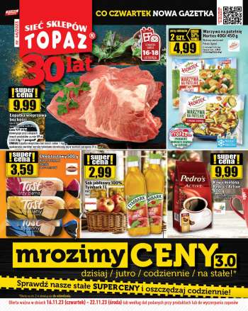 Gazetka Topaz - 16.11.2023 - 22.11.2023.