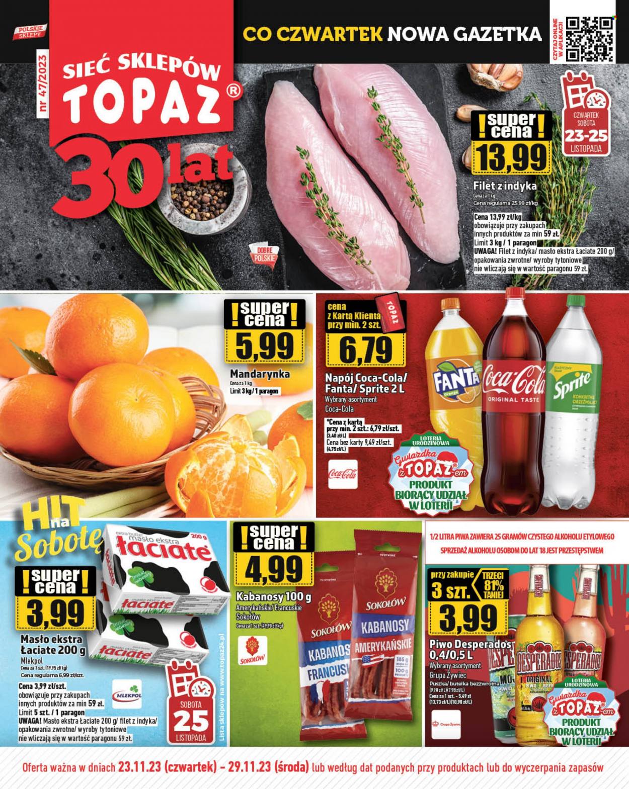 Gazetka Topaz - 23.11.2023 - 29.11.2023. Strona 1