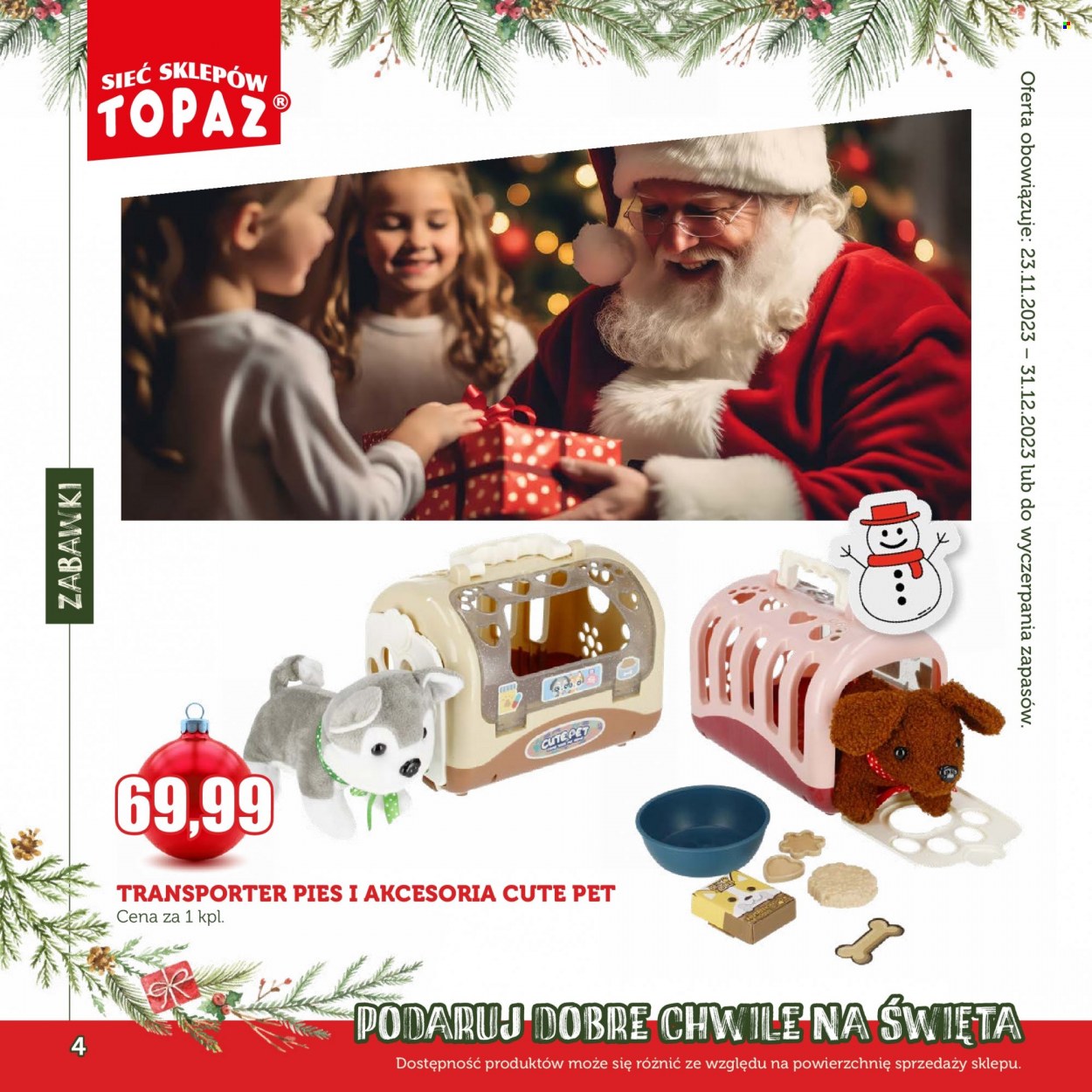Gazetka Topaz - 23.11.2023 - 31.12.2023. Strona 4