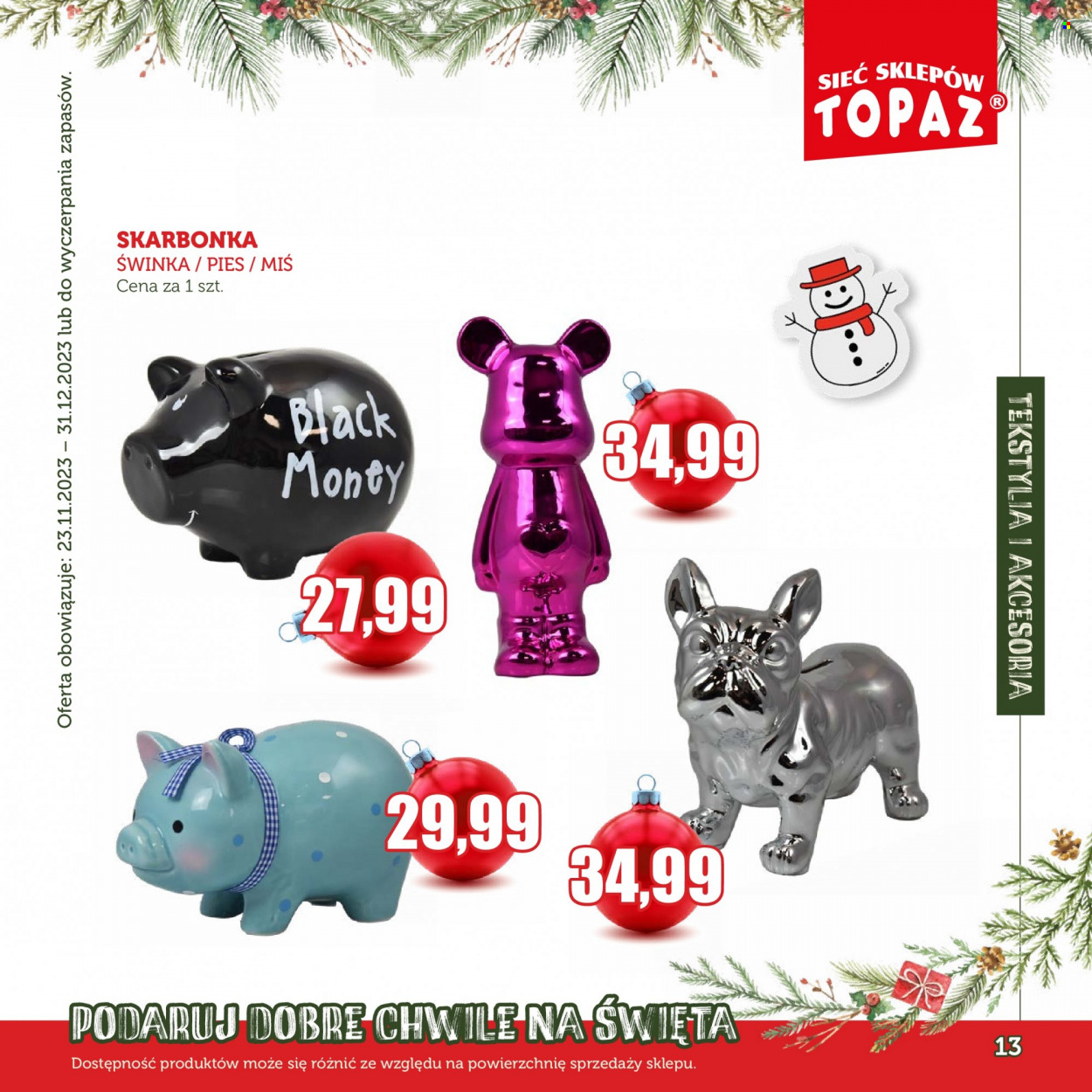 Gazetka Topaz - 23.11.2023 - 31.12.2023. Strona 13