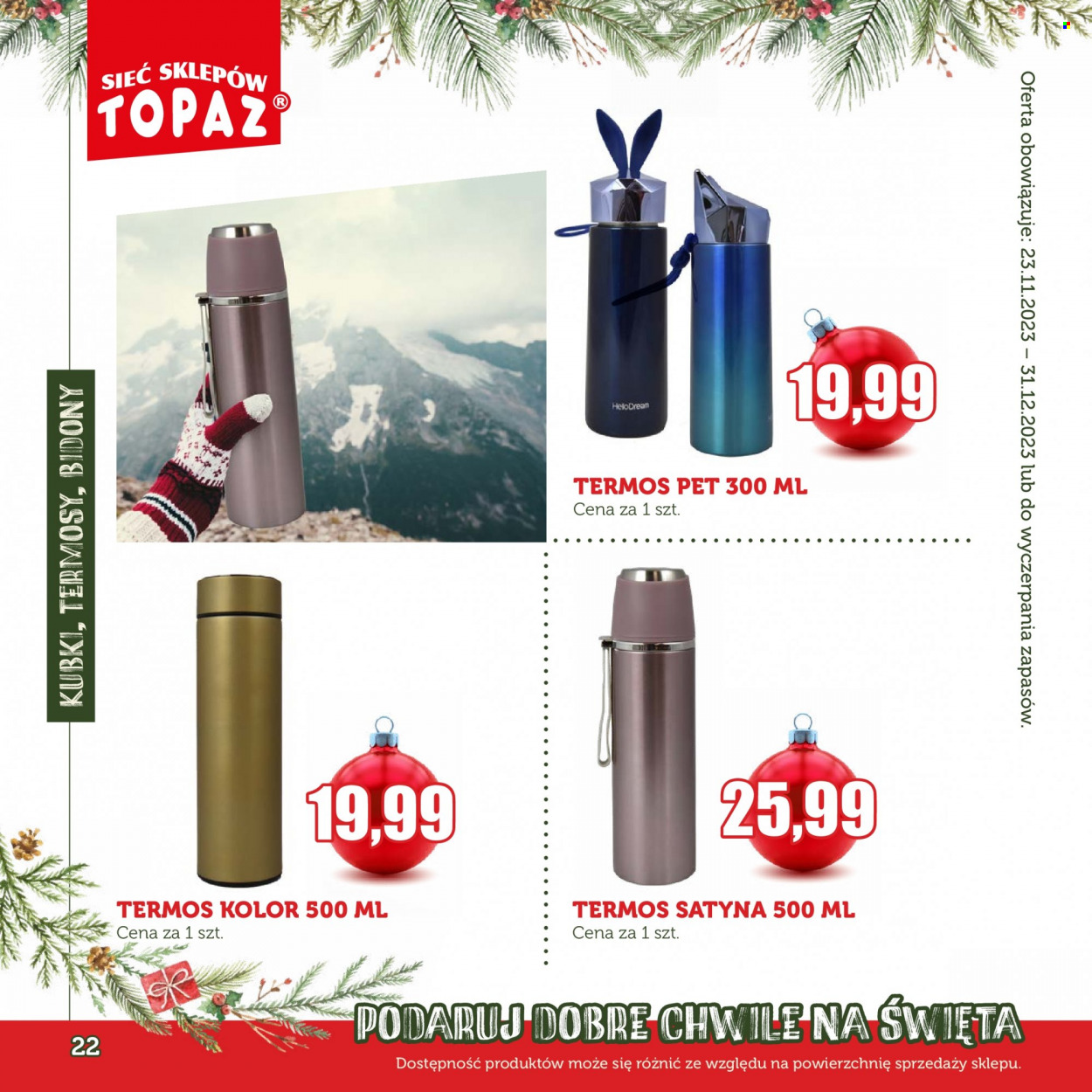 Gazetka Topaz - 23.11.2023 - 31.12.2023. Strona 22