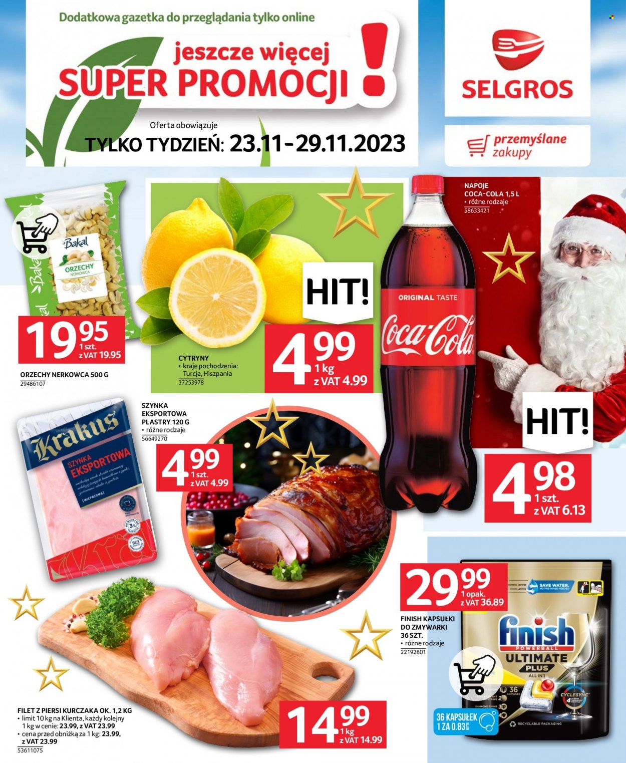 Gazetka Selgros - 23.11.2023 - 29.11.2023. Strona 1