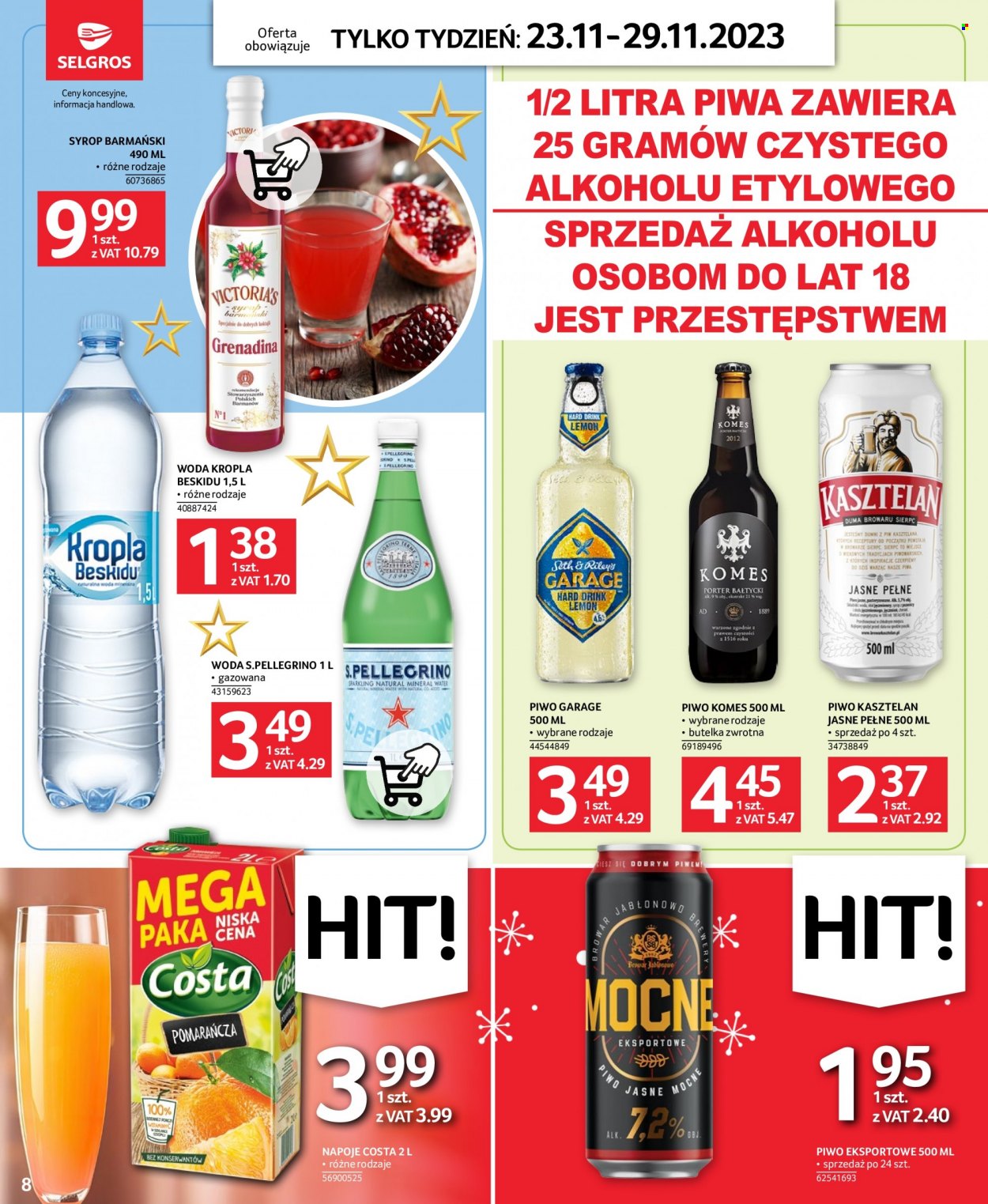 Gazetka Selgros - 23.11.2023 - 29.11.2023. Strona 8