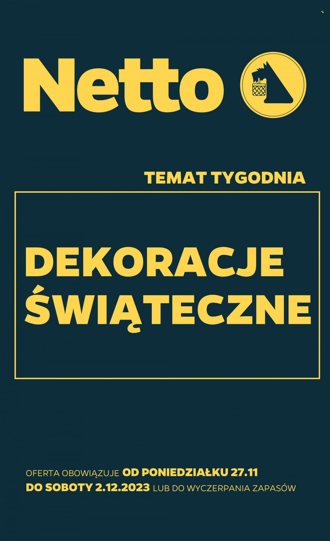 Gazetka Netto - 27.11.2023 - 2.12.2023. Strona 1