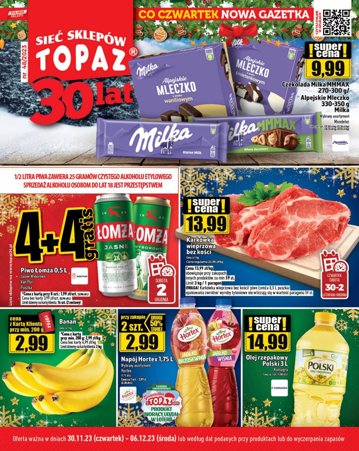 Gazetka Topaz - 30.11.2023 - 6.12.2023. Strona 1