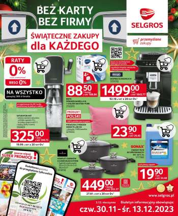 Gazetka Selgros - 30.11.2023 - 13.12.2023.