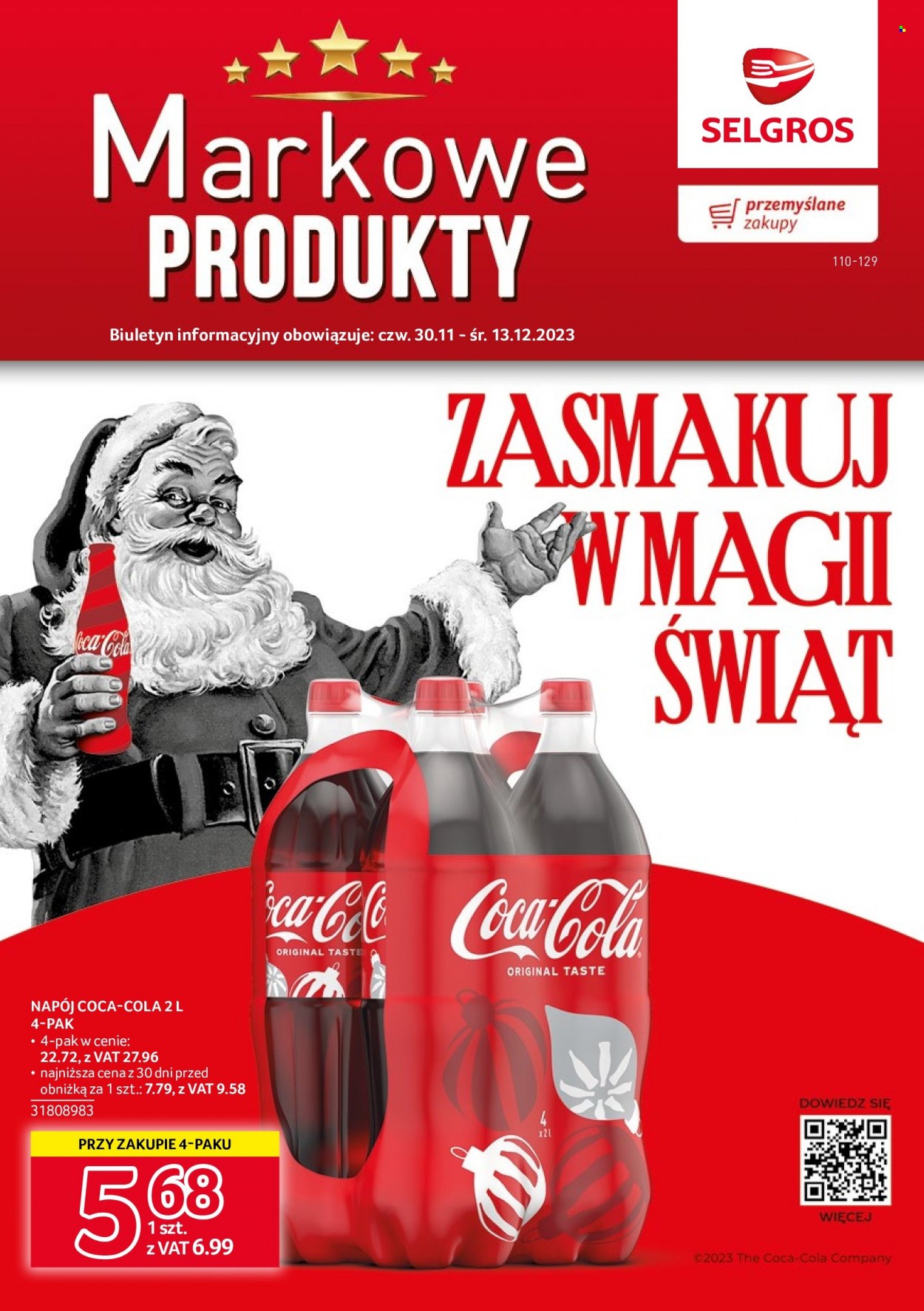 Gazetka Selgros - 30.11.2023 - 13.12.2023. Strona 1