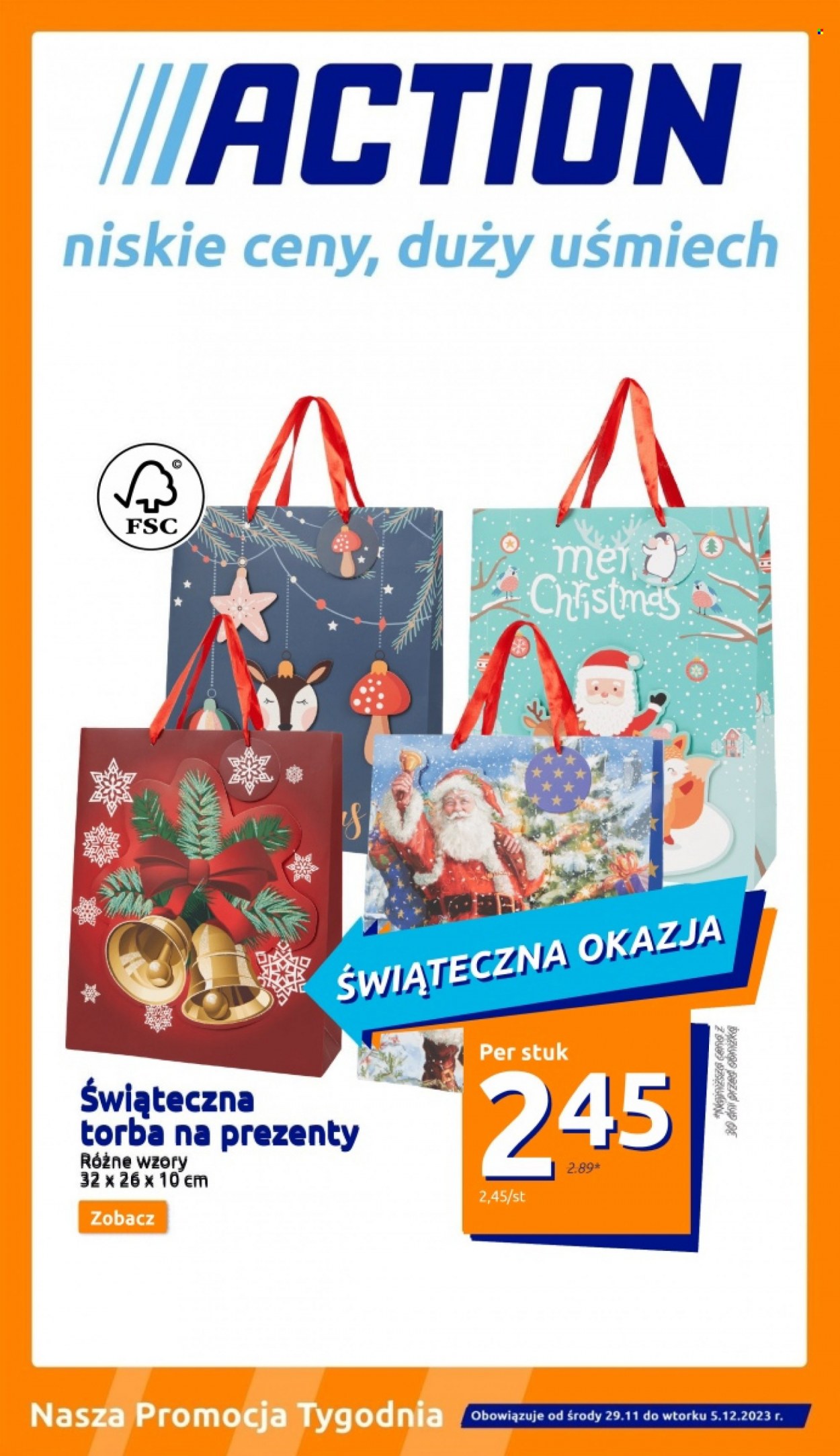 Gazetka Action - 29.11.2023 - 5.12.2023. Strona 1