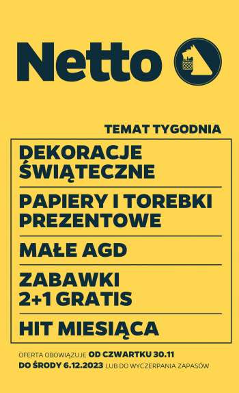 Gazetka Netto - 30.11.2023 - 6.12.2023.
