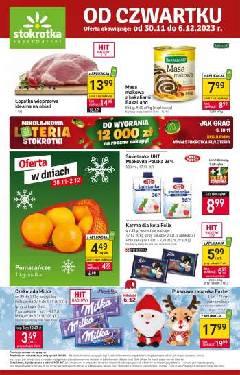 Gazetka Stokrotka Supermarket - 30.11.2023 - 6.12.2023.