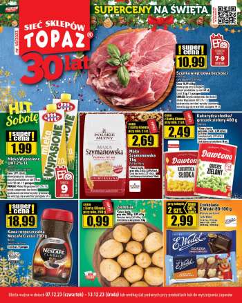 Gazetka Topaz - 7.12.2023 - 13.12.2023.