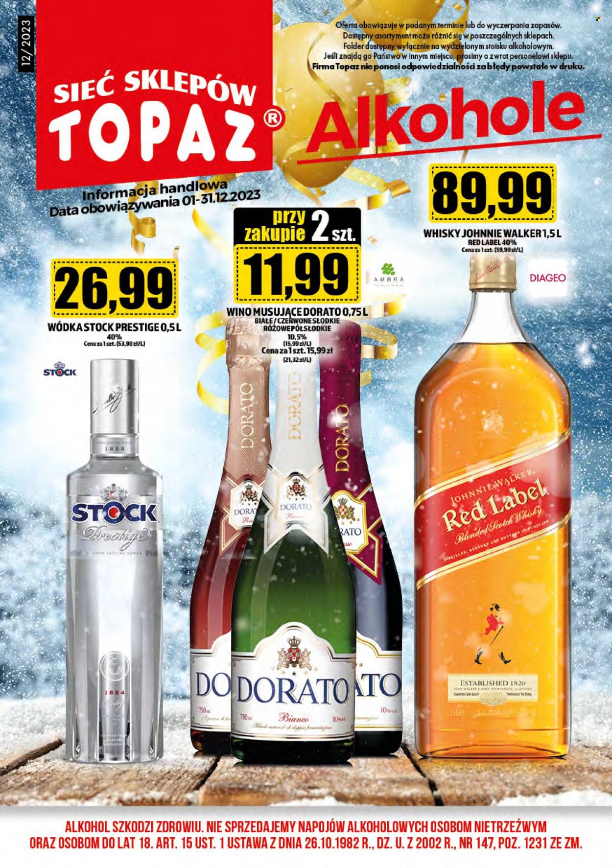 Gazetka Topaz - 1.12.2023 - 31.12.2023. Strona 1