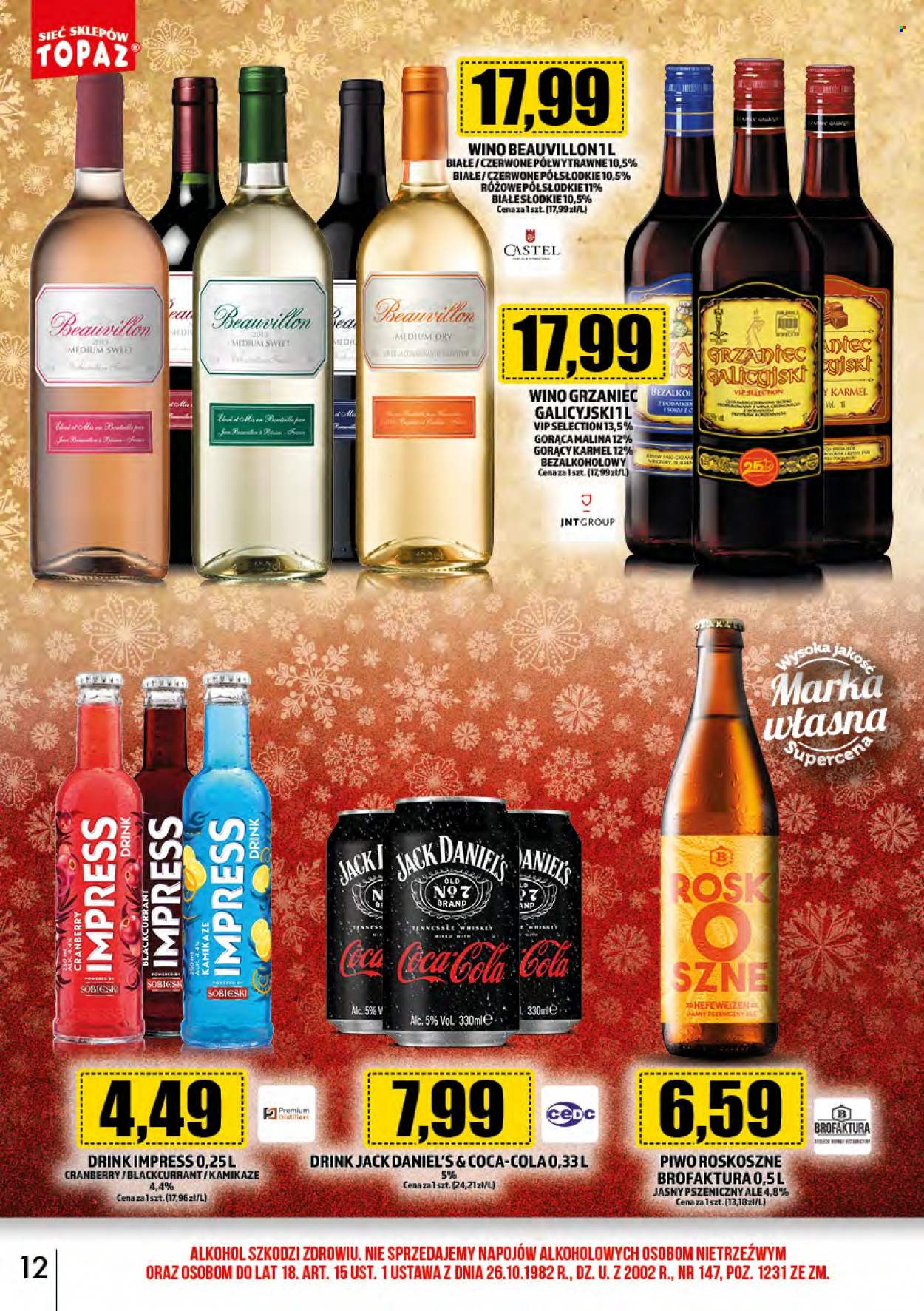 Gazetka Topaz - 1.12.2023 - 31.12.2023. Strona 12