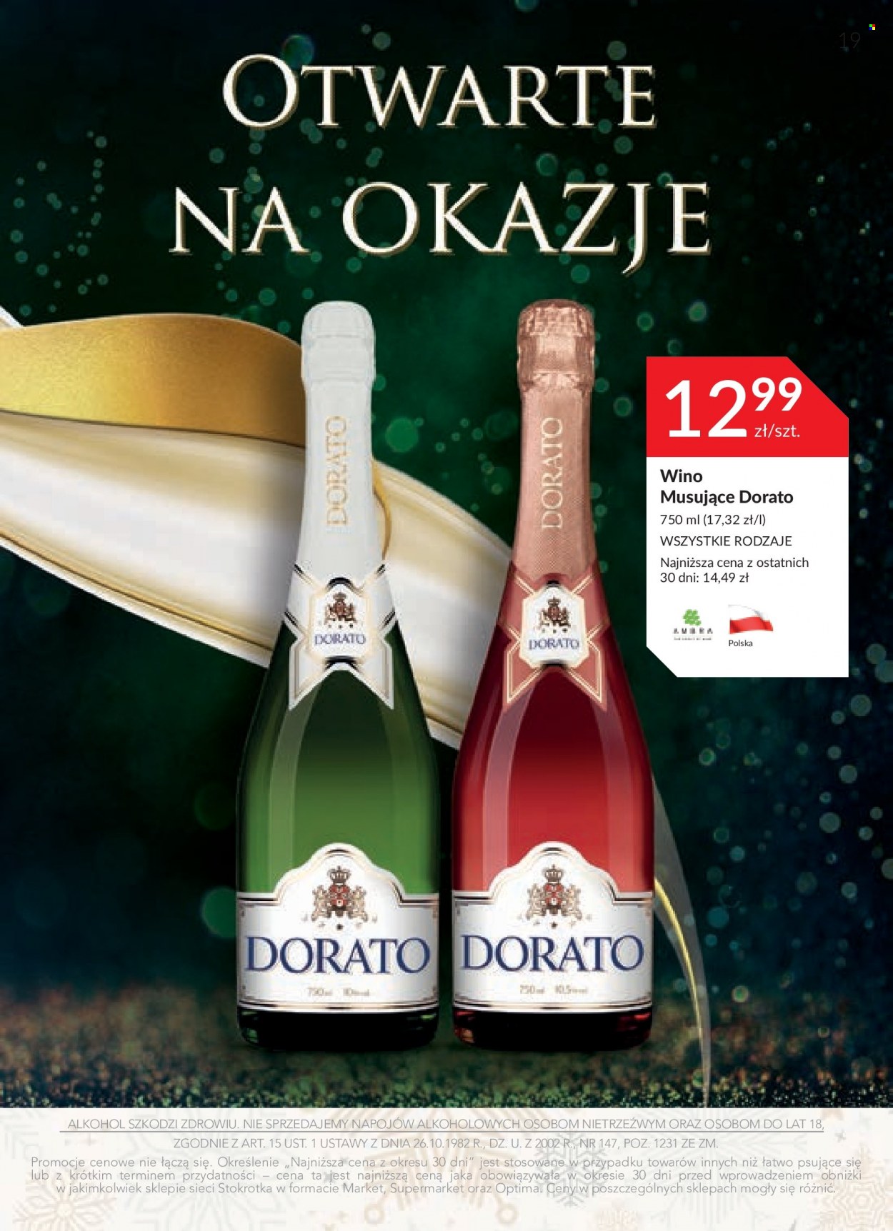 Gazetka Stokrotka Supermarket - 7.12.2023 - 3.01.2024. Strona 19