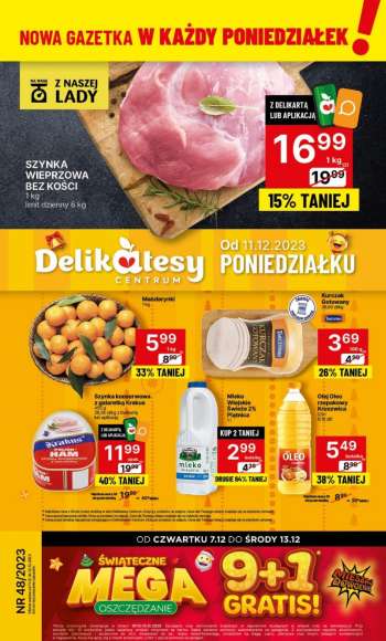 Gazetka Delikatesy Centrum - 11.12.2023 - 13.12.2023.
