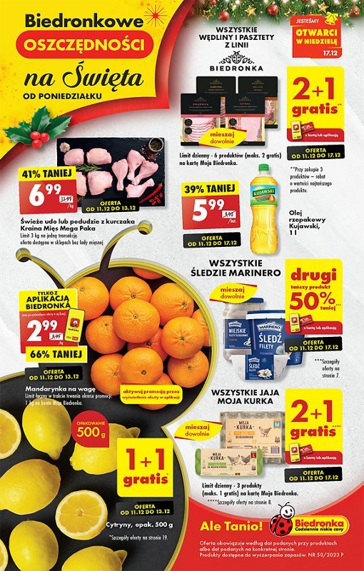 Gazetka Biedronka - 11.12.2023 - 17.12.2023. Strona 1