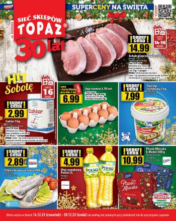 Gazetka Topaz - 14.12.2023 - 20.12.2023.