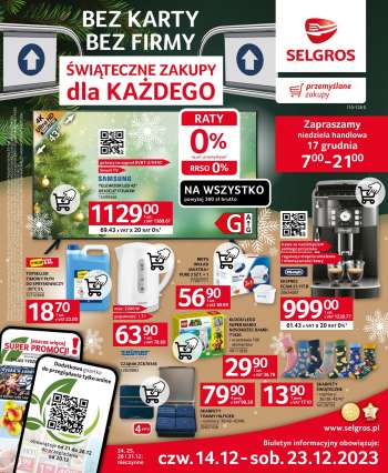 Gazetka Selgros - 14.12.2023 - 23.12.2023.