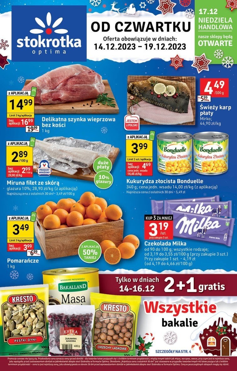 Gazetka Stokrotka Optima - 14.12.2023 - 19.12.2023. Strona 1